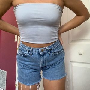 light blue brandy melville tube top